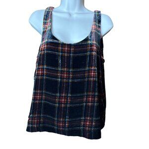 J.Crew Womens Velvet Stewart Plaid Tartan SZ 6 Cami Career Soft Chic Versatile